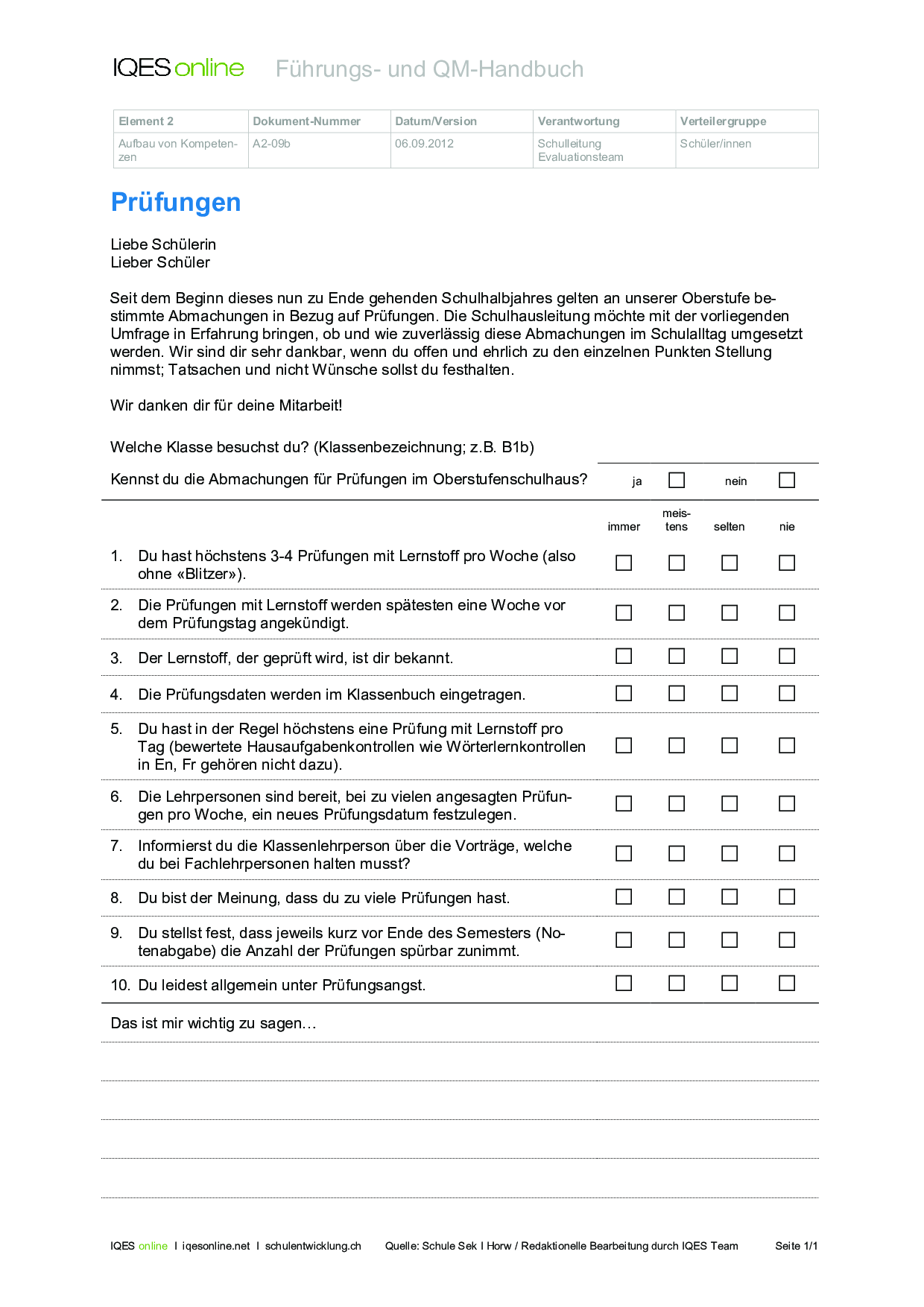 Aufbau Von Kompetenzen – IQES