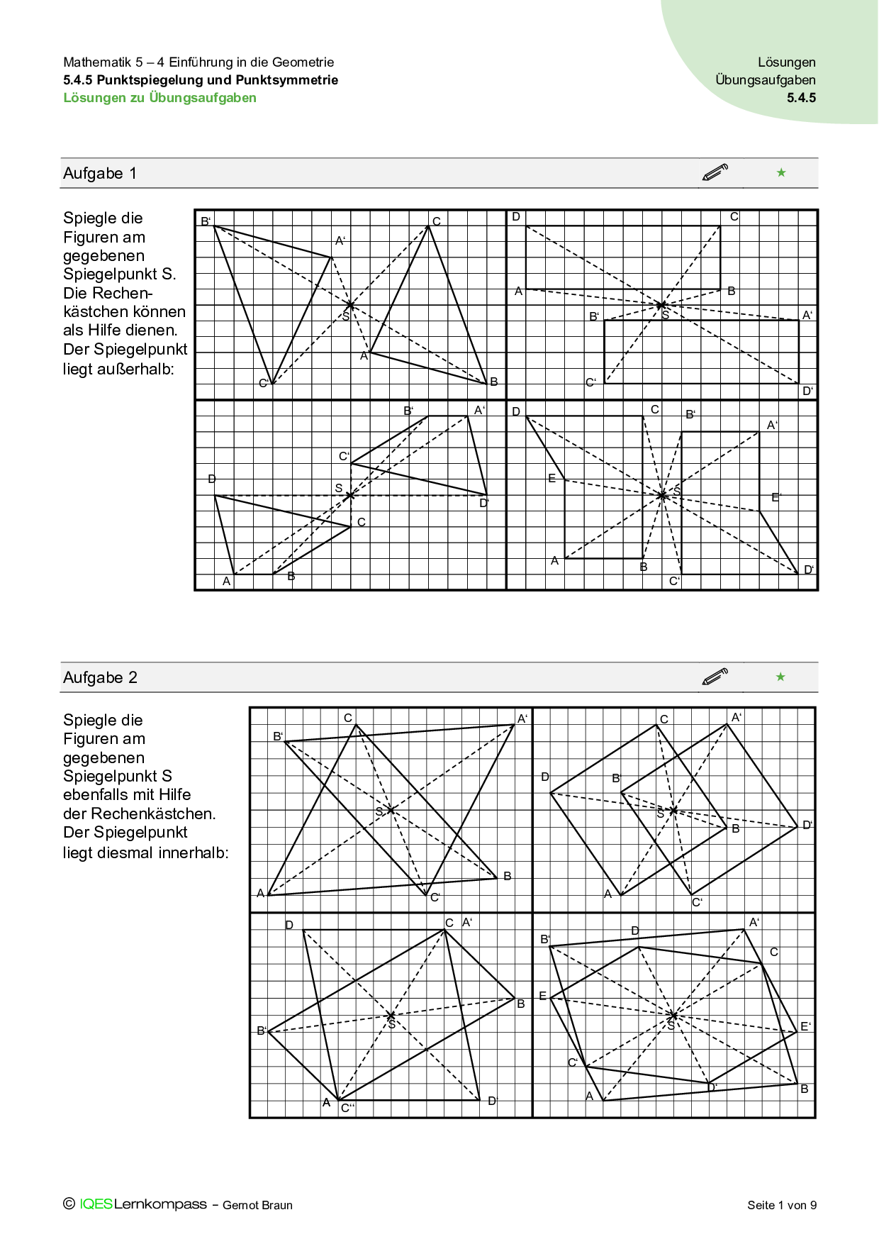 5.4 Einführung In Die Geometrie – IQES